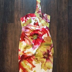 DAVID MEISTER One shoulder Cocktail Dress
